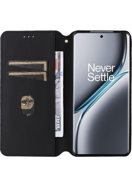 Oneplus Ace 3 Pro Için Flip Case Manyetik Kapatma Cüzdan Pu Deri Kart (Yurt Dışından) modelleri