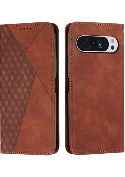 Google Piksel 9 Pu Deri Kart Ekleme Kickstand Cüzdan Için Flip Case (Yurt Dışından)