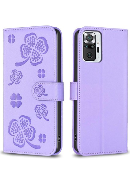 Xiaomi Redmi Not 10 Için Flip Case Pro Max Kart Yuvaları Tutucu Kickstand Pu (Yurt Dışından)