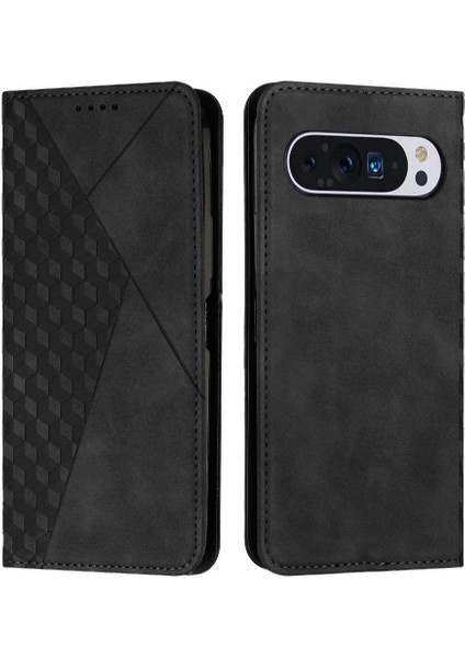 Google Piksel 9 Pro Pu Deri Kickstand Kart Ekleme Için Flip Case (Yurt Dışından)
