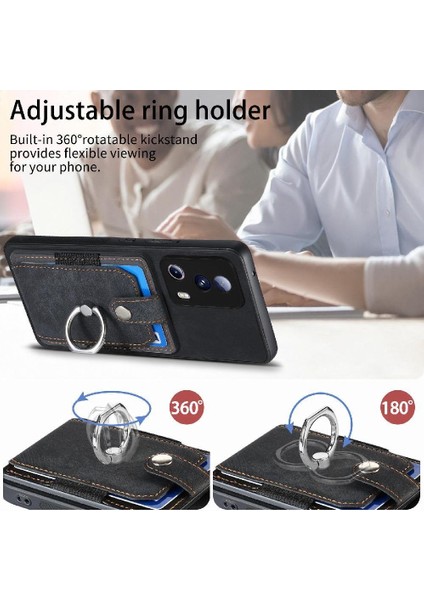 Xiaomi 13 Lite Için Kılıf Manyetik Araç Montaj Crad Yuvası Standı Halka Tutucu (Yurt Dışından) modelleri