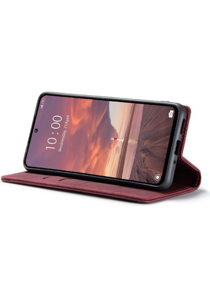 Xiaomi Redmi Için Flip Case 13 4g Manyetik Kapatma Darbeye Vaka Kart Pu (Yurt Dışından)