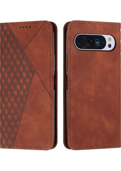 Google Piksel 9 Pro Xl Cüzdan Kickstand Kart Ekleme Pu Için Flip Case (Yurt Dışından)