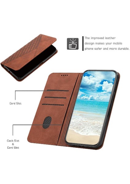 Google Piksel 9 Pro Xl Cüzdan Kickstand Kart Ekleme Pu Için Flip Case (Yurt Dışından)
