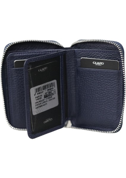 Lacivert Deri Fermuarlı Mini Cüzdan - GRD2407XT1844 fırsatları