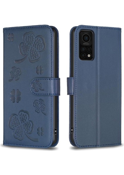 Xiaomi Redmi Için Flip Case K30S Yonca Çiçek Cüzdan Kart Yuvaları Tutucu Pu (Yurt Dışından)