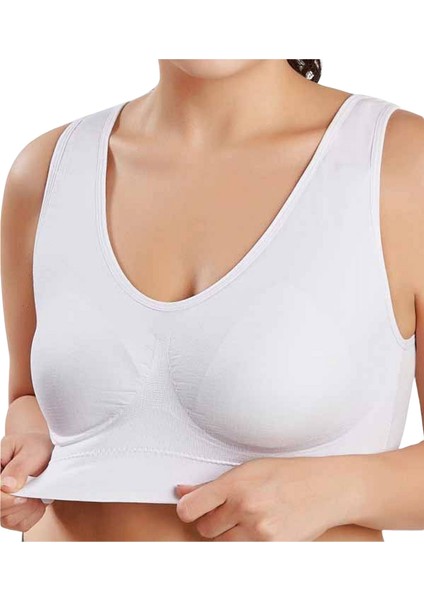 Kalın Askılı Pedli Göğüs Toparlayıcı Sütyen Korse Spor Sütyen