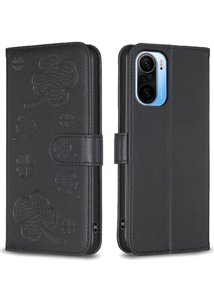 Xiaomi 11I Cüzdan Yonca Çiçek Çok Renkli Kart Yuvaları Pu Için Flip Case (Yurt Dışından)