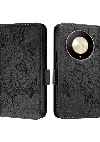 Kredi Kartı Yuvası Pu Deri Manyetik ile Onur X50 5G/X50 Gt 5g Için Kılıf (Yurt Dışından)