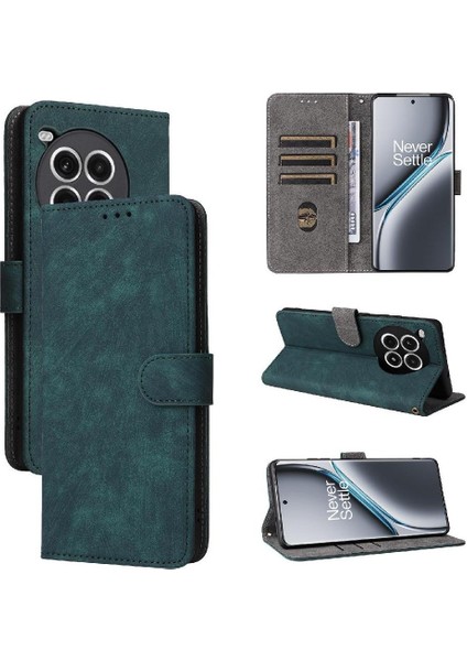 Oneplus Ace 3 Pro Için Kılıf Pu Deri Flip Folio Cüzdan Manyetik Kapatma (Yurt Dışından) modelleri