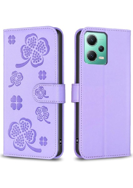 Xiaomi Redmi Not 12 Için Flip Case 5g Pu Deri Çok Renkli Kart Yuvaları (Yurt Dışından)