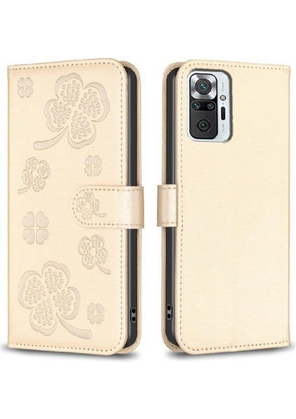 Xiaomi Redmi Not 10 Için Flip Case Pro Max Kart Yuvaları Tutucu Kickstand Pu (Yurt Dışından)