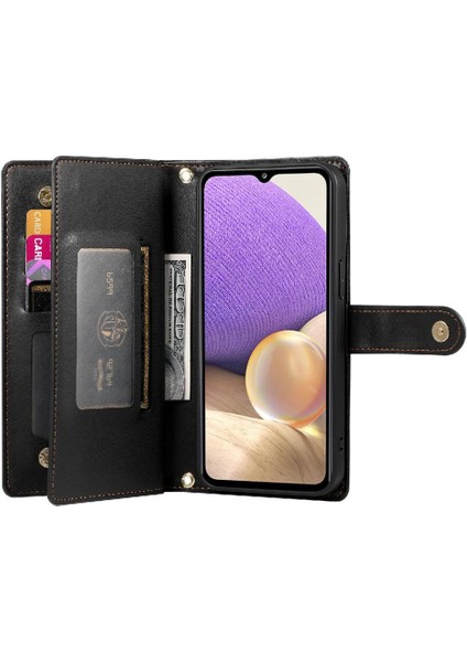 Samsung Galaxy A32 5g Kickstand Bilek Kayışı Çok Fonksiyonlu Flip Case (Yurt Dışından) indirimleri