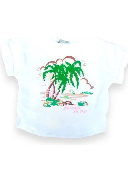 Kız Çocuk Yüzde Yüz Pamuklu Ön Yüzü Şifon Baskılı Şık Bluz modelleri