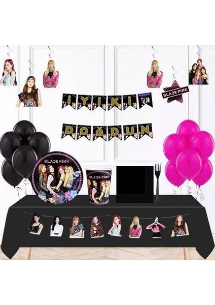 Blackpink Doğum Günü Parti Seti 16 Kişilik