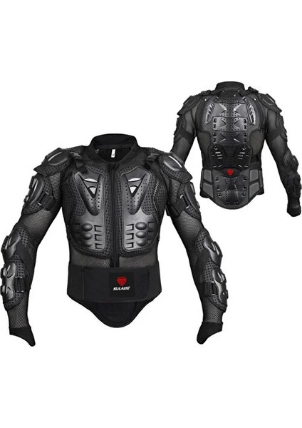 Sulaıte Sonbahar Koruyucu Kış Motosiklet Mont - Siyah (Yurt Dışından)