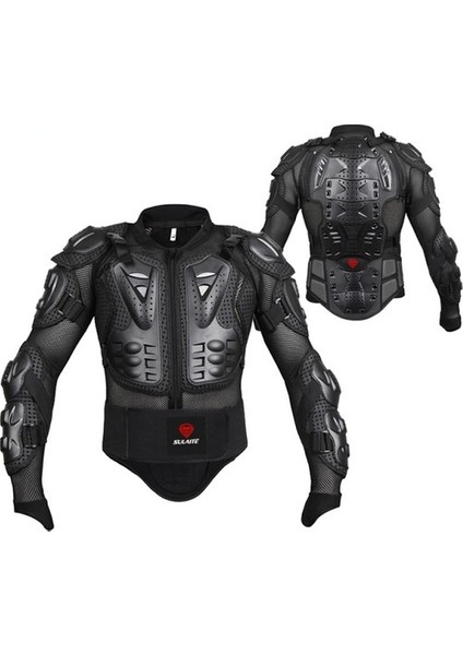 Sulaıte Sonbahar Koruyucu Kış Motosiklet Mont - Siyah (Yurt Dışından)