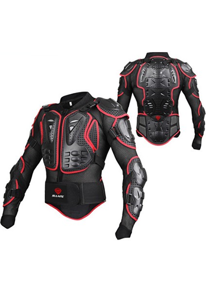 Sulaıte Sonbahar Koruyucu Kış Motosiklet Mont - Kırmızı (Yurt Dışından)