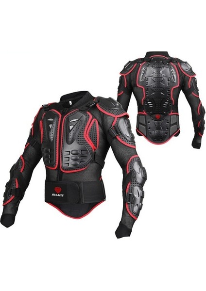 Sulaıte Sonbahar Koruyucu Kış Motosiklet Mont - Kırmızı (Yurt Dışından)