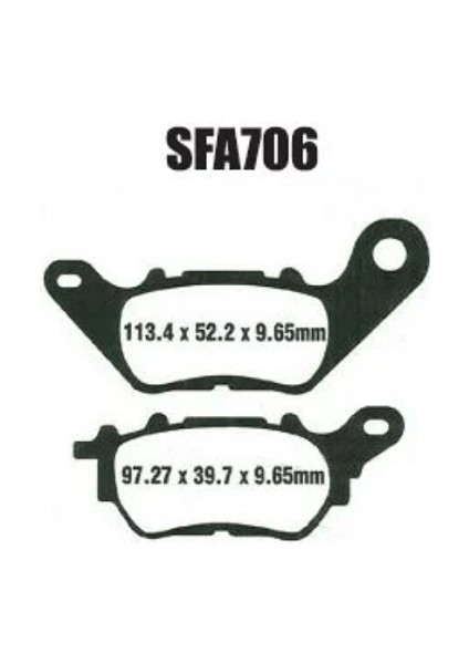 Fren Balatası SFA706 Yamaha X-Max 125 250 300 2018-2022