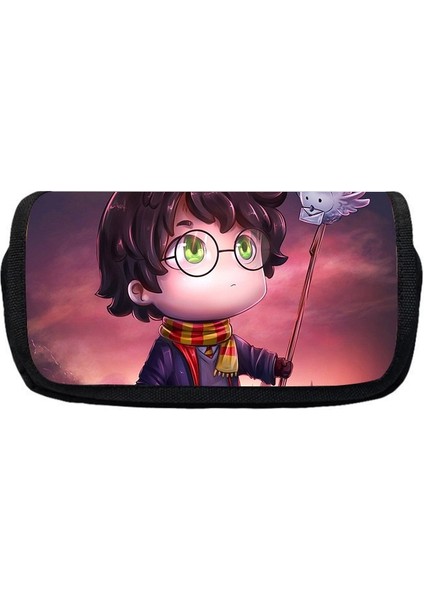 Harry Potter Çift Katmanlı Kalem Kutusu Karikatür Sevimli Çocuk Kalem Kutusu (Yurt Dışından)