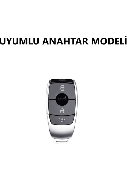 Mercedes E C B Serisi C180 C200 W205 W213 E200 300 Uyumlu Anahtar Kılıfı (1 Adet)