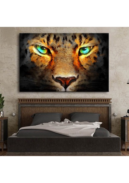 Dekoratif Duvar Aksesuarı Baskı Kapan Gözleri Kanvas Tablo