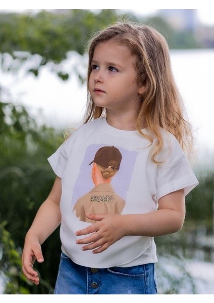 Kız Çocuk Pamuklu Kız Figürlü T-Shirt fiyatları