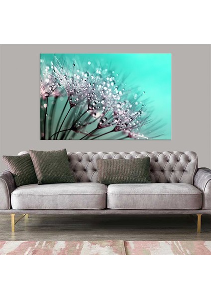 Dekoratif Duvar Aksesuarı Baskı Çiçekler Kanvas Tablo