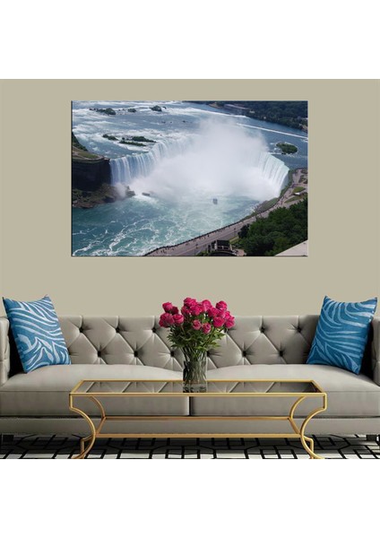 Dekoratif Duvar Aksesuarı Baskı Şalale Kanvas Tablo