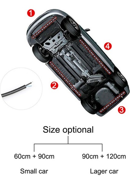 Araç Altı Aydınlatma Gündüz Ledi 90*120CM / LAAM538-14