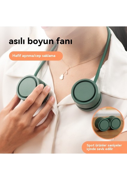 Taşınabilir ve Pratik Asılı Boyunlu Kanatsız Küçük Fan (Yurt Dışından)