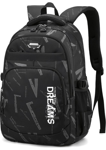 Ortaokul Öğrencileri Için Erkek Okul Çantası, Ortaokul Öğrencileri Için Omurga Koruması ve Yükü Azaltan, Büyük Kapasiteli, Ilkokul Beşinci Sınıf Öğrencileri Için Hafif Sırt Çantası (Yurt Dışından)