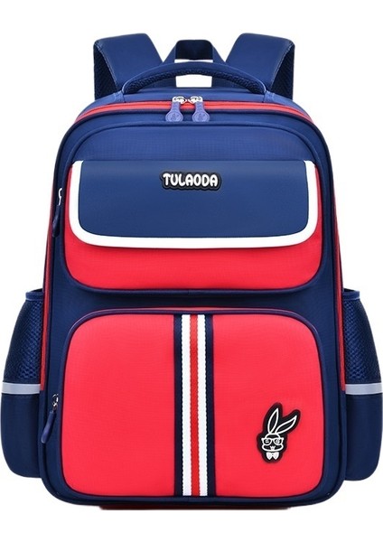 Ilkokul Öğrencisi Okul Çantası 1236 Sınıf Omurga Koruma ve Yük Azaltma Su Geçirmez Ingiliz Tavşan Patronu Erkek ve Kadın Sırt Çantası (Yurt Dışından)