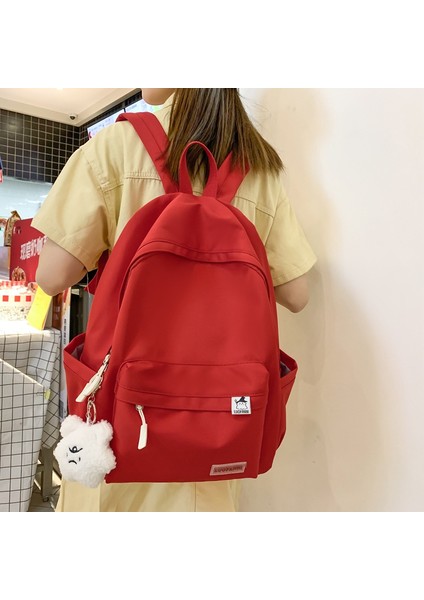 Kadınlar Için Okul Çantaları Kore Tarzı Üniversite Öğrencileri, Ortaokul Öğrencileri, Büyük Kapasiteli Modaya Uygun Sırt Çantaları (Yurt Dışından)