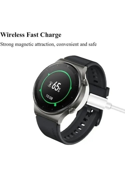 Huawei Watch 3 / Watch 3 Pro / Watch Gt Runner Şarj Aleti Kablosu Manyetik Akıllı Saat Şarj Cihazı