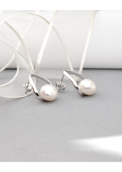 Luxury Elegant Stylish Night Hakiki Inci Kadın Gümüş Küpe fiyatları