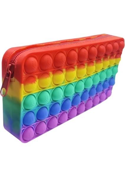 Silikon Kalem Kutusu Saklama Kırtasiye Kutusu Kabarcık Dekompresyon Kalem Kutusu (Yurt Dışından)