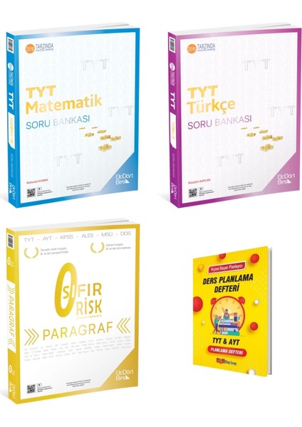 Tyt 2025 Matematik Türkçe ve Sıfır Risk Paragraf Soru Bankaları