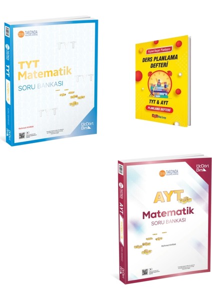 2025 TYT Matematik Soru Bankası - AYT Matematik Soru Bankası + Ders Planlama Defteri
