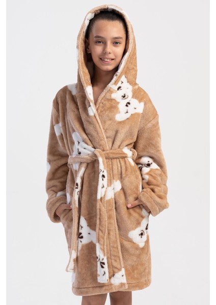 Kız Çocukwelsoft Kapsonlu Uzun Kol Kısa Sabahlık(7-8/13-14) , 403128