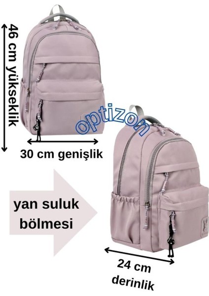 Pudra Okul Çantası 3'lü Set Su Itici Özel Kumaş Hafif Sırt Çantası Tweety Suluk ve Beslenme fırsatları