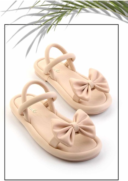 Bej Streç Kadın Sandalet K05499010217