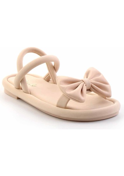 Bej Streç Kadın Sandalet K05499010217 modelleri