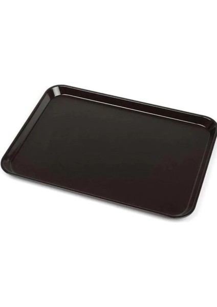 Büyük Boy Siyah Plastik Tepsi 53 x 37 cm