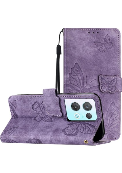 Oppo Oppo 8 Pro 5g Manyetik Kapatma Cüzdan Kart Yuvaları Tutucu Için Flip Case (Yurt Dışından)