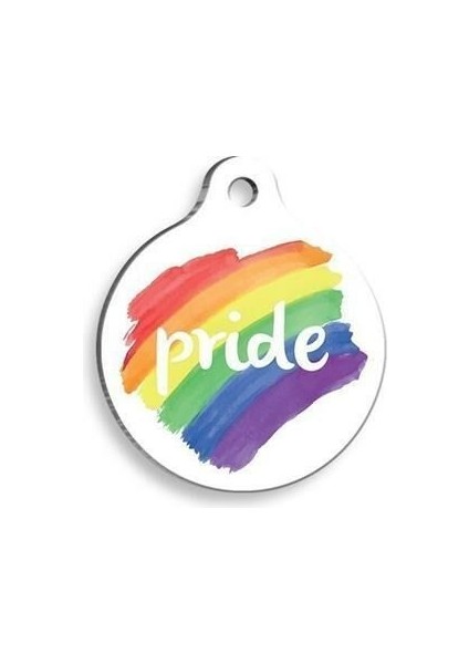 Qr Smart Id Gökkuşağı Pride Kedi ve Köpek Künyesi