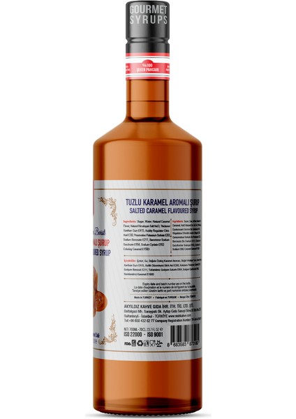 Tuzlu Karamel Aromalı Şurup 700 Ml-P