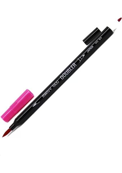 1800-94 Brush Pen Çift Uçlu Fırça Kalem Scarlet