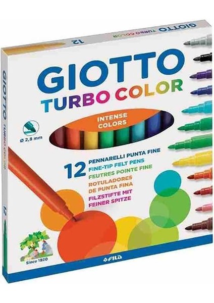 Turbo Color 12’li Keçeli Kalem 416000